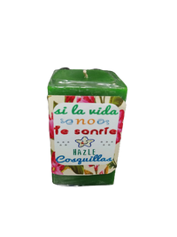 Vela cuadrada de 10cm (Cromoterapia)