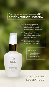 Gel despigmentante liposomado