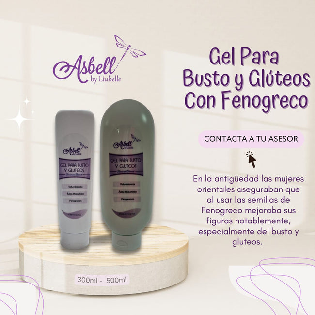 Gel Voluminizante para Busto y Gluteo Asbell